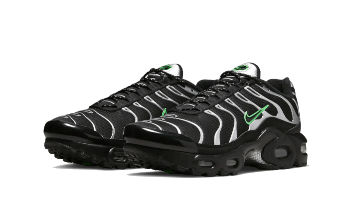 NikeAir Max Plus Tn Black Silver Green Strike - MAILLOT DE FOOT PRO