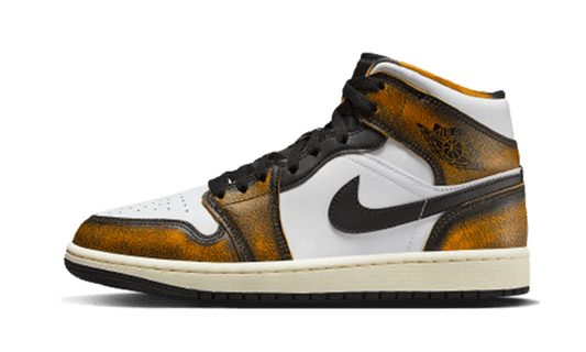 Air Jordan 1 Mid SE Orange Wear-Away - MAILLOT DE FOOT PRO