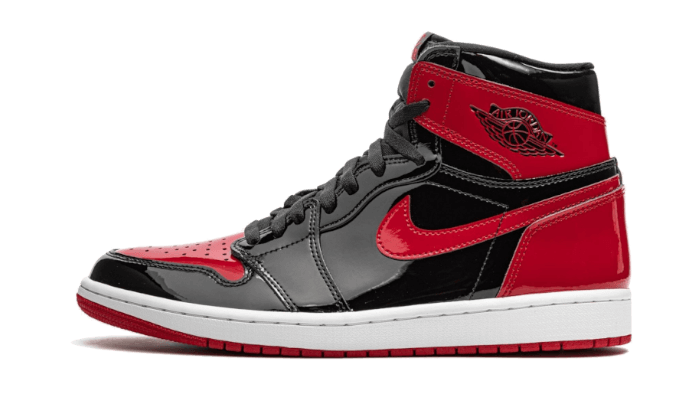 Air Jordan 1 High OG Patent Bred - MAILLOT DE FOOT PRO