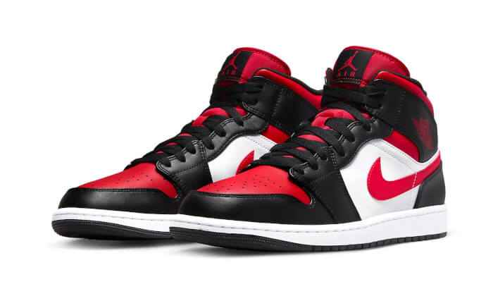 Air Jordan 1 Mid Alternate Bred Toe - MAILLOT DE FOOT PRO