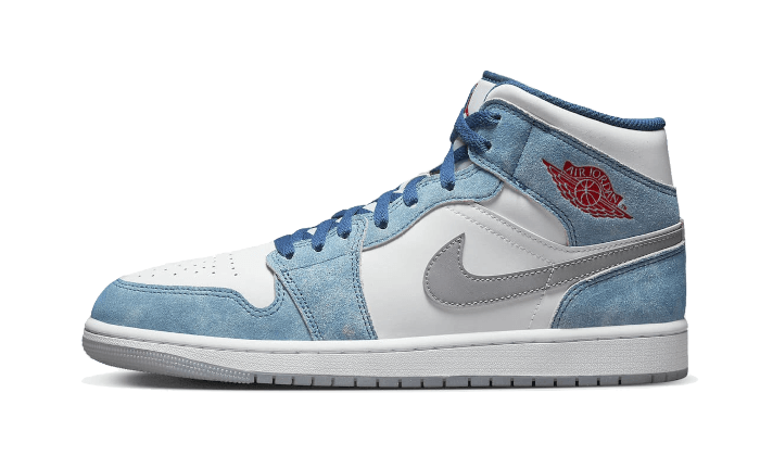 Air Jordan 1 Mid French Blue Fire Red - MAILLOT DE FOOT PRO