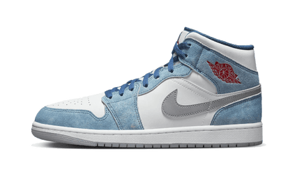 Air Jordan 1 Mid French Blue Fire Red - MAILLOT DE FOOT PRO