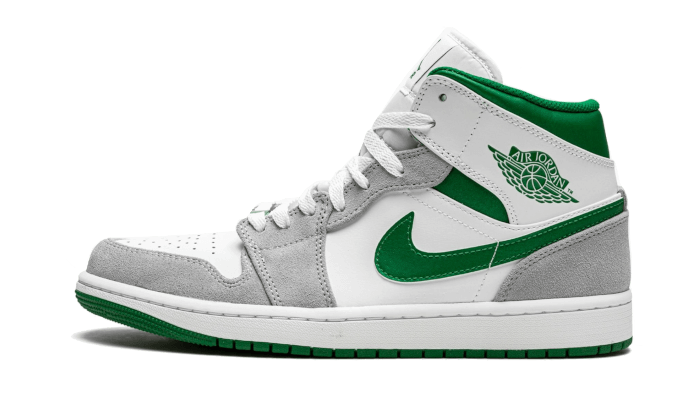 Air Jordan 1 Mid Grey Green - MAILLOT DE FOOT PRO
