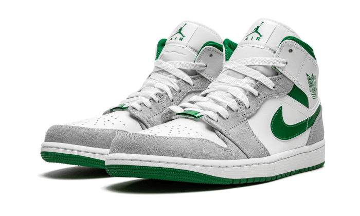 Air Jordan 1 Mid Grey Green - MAILLOT DE FOOT PRO