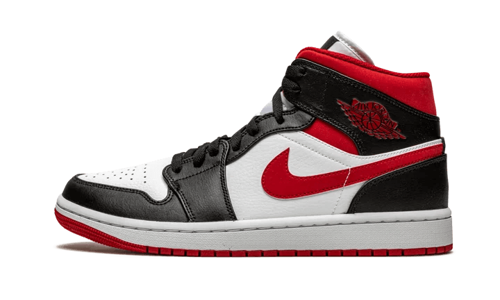 Air Jordan 1 Mid Gym Red Black White - MAILLOT DE FOOT PRO