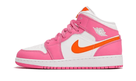 Air Jordan 1 Mid Pinksicle Safety Orange - MAILLOT DE FOOT PRO
