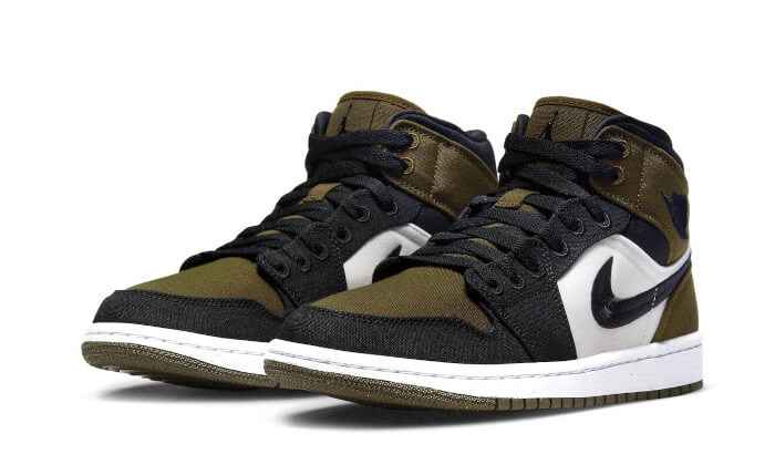Air Jordan 1 Mid SE Light Olive - MAILLOT DE FOOT PRO