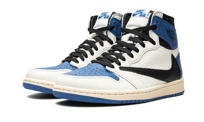 Air Jordan 1 Retro High OG SP Travis Scott Fragment Military Blue - MAILLOT DE FOOT PRO