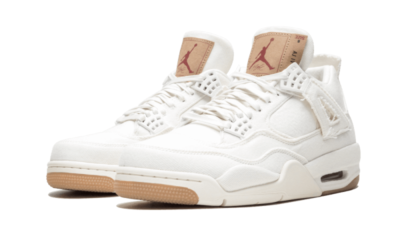 Air Jordan 4 Retro Levi's White - MAILLOT DE FOOT PRO