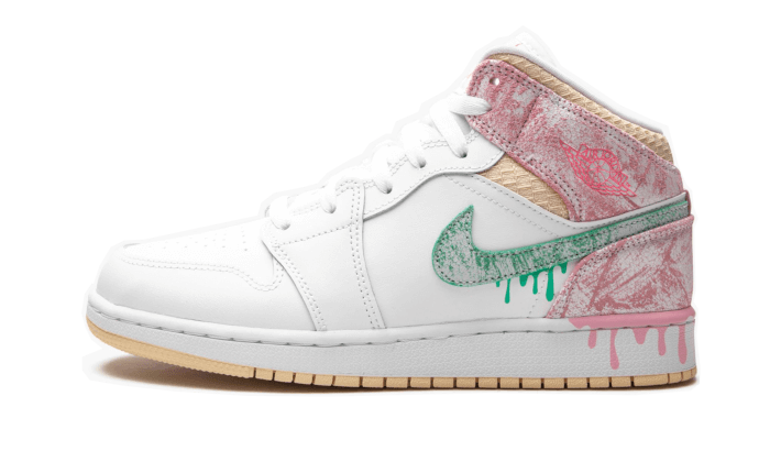 Air Jordan 1 Mid SE Paint Drip - MAILLOT DE FOOT PRO