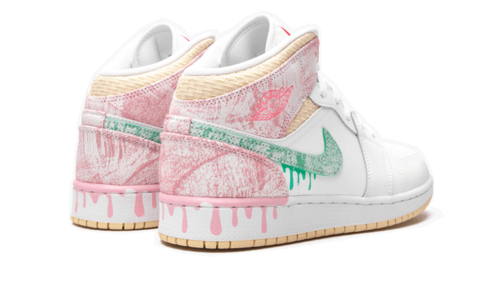 Air Jordan 1 Mid SE Paint Drip - MAILLOT DE FOOT PRO